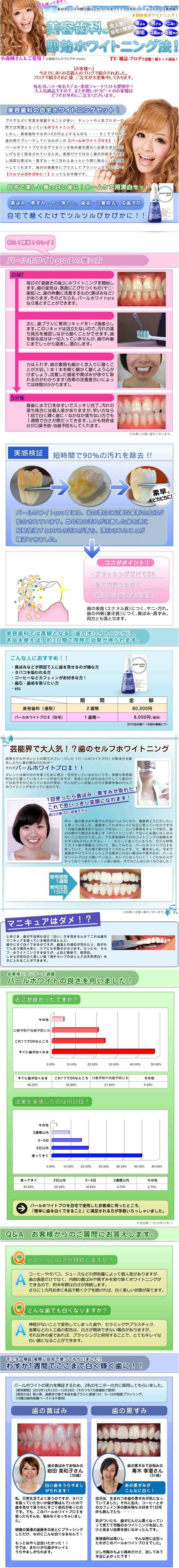 自宅で簡単に歯を白く!!パールホワイト